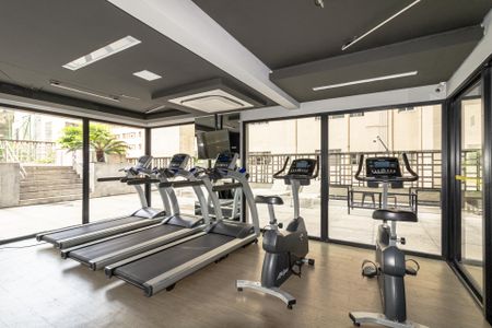 Apartamento para alugar com 46m², 1 quarto e 1 vaga Apartamento para alugar com 46m², 1 quarto e 1 vagaÁrea comum - Academia