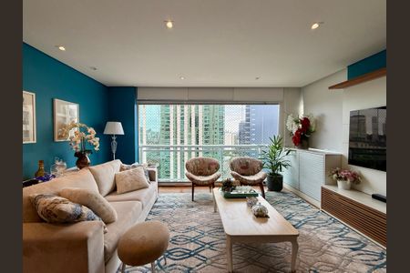 Sala  de apartamento para alugar com 2 quartos, 86m² em Cidade Monções, São Paulo