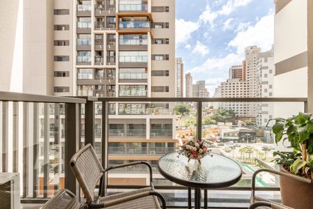 Studio para alugar com 32m², 1 quarto e sem vagaVaranda