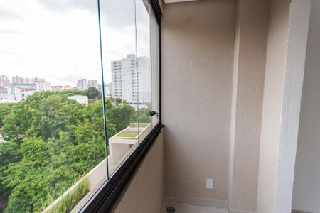 Varanda da Sala de apartamento para alugar com 2 quartos, 56m² em Parque das Nações, Santo André