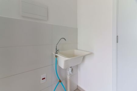 Sala - Cozinha - Lavanderia de apartamento para alugar com 1 quarto, 26m² em Vila Butantã, São Paulo