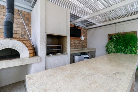 Apartamento à venda com 34m², 1 quarto e 1 vagaChurrasqueira