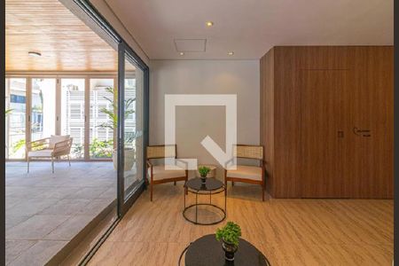 Studio para alugar com 27m², 1 quarto e sem vaga Studio para alugar com 27m², 1 quarto e sem vagaHall social