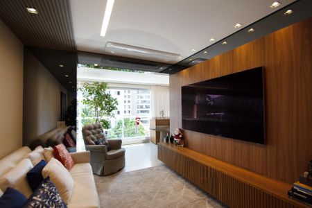 sala de estar de apartamento à venda com 2 quartos, 74m² em Sumaré, São Paulo