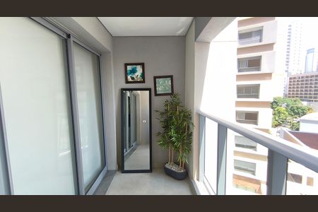 Studio à venda com 37m², 1 quarto e sem vagaVaranda
