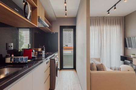 Apartamento à venda com 30m², 1 quarto e sem vaga Apartamento à venda com 30m², 1 quarto e sem vagaCozinha e Área de Serviço