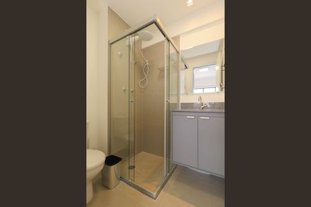 Studio para alugar com 25m², 1 quarto e sem vaga Studio para alugar com 25m², 1 quarto e sem vagaBanheiro