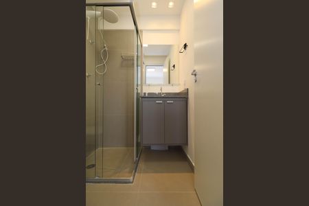 Studio para alugar com 25m², 1 quarto e sem vaga Studio para alugar com 25m², 1 quarto e sem vagaBanheiro