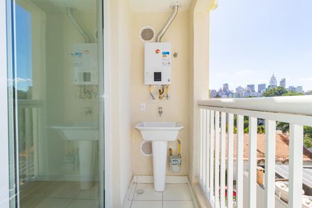 Varanda de kitnet/studio para alugar com 1 quarto, 29m² em Brás, São Paulo