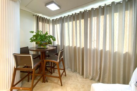 Varanda da Sala de apartamento à venda com 4 quartos, 126m² em Cidade Nova, Belo Horizonte