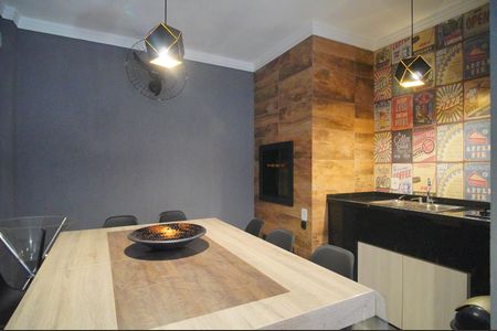 Área comum - Churrasqueira de kitnet/studio para alugar com 1 quarto, 30m² em Vila Nova, Novo Hamburgo