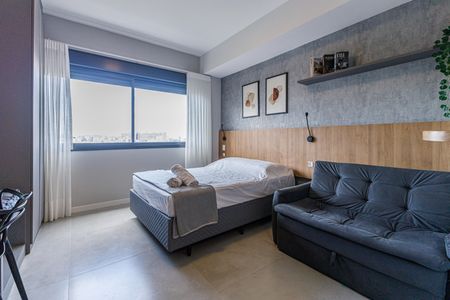 Sala de apartamento para alugar com 1 quarto, 50m² em Boa Vista, Porto Alegre