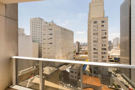 Varanda do Studio de kitnet/studio para alugar com 1 quarto, 22m² em Centro Histórico de São Paulo, São Paulo
