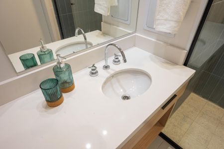 Studio para alugar com 24m², 1 quarto e sem vaga Studio para alugar com 24m², 1 quarto e sem vagaBanheiro Social