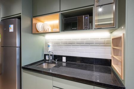 Studio para alugar com 24m², 1 quarto e sem vaga Studio para alugar com 24m², 1 quarto e sem vagaCozinha