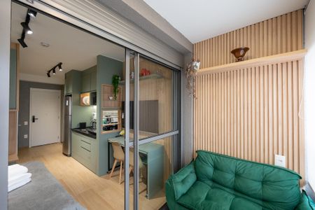 Studio para alugar com 24m², 1 quarto e sem vaga Studio para alugar com 24m², 1 quarto e sem vagaVaranda