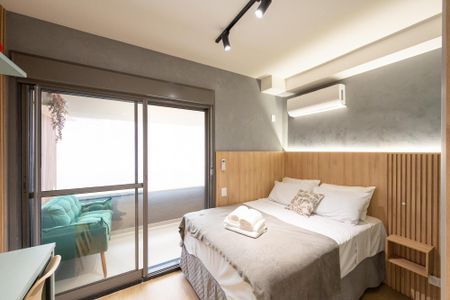 Sala/Quarto de kitnet/studio para alugar com 1 quarto, 24m² em Vila Clementino, São Paulo