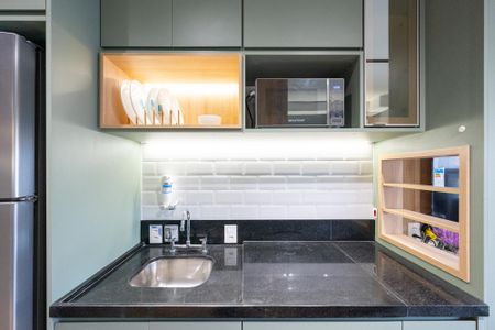 Studio para alugar com 24m², 1 quarto e sem vaga Studio para alugar com 24m², 1 quarto e sem vagaCozinha