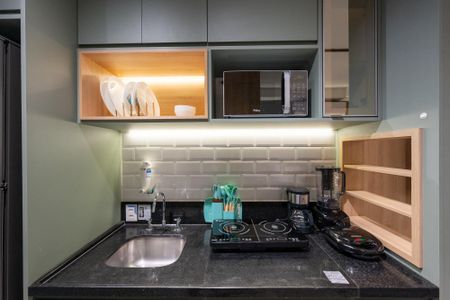 Studio para alugar com 24m², 1 quarto e sem vagaCozinha