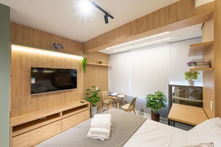Studio para alugar com 24m², 1 quarto e sem vagaSala/Quarto