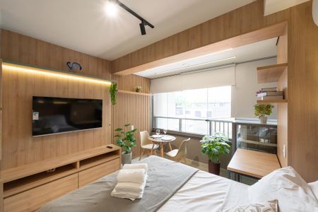Studio para alugar com 24m², 1 quarto e sem vagaSala/Quarto