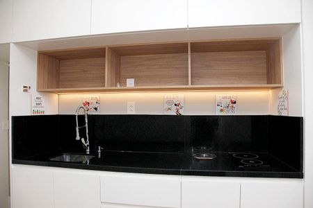 Cozinha de kitnet/studio para alugar com 1 quarto, 27m² em Cidade Baixa, Porto Alegre