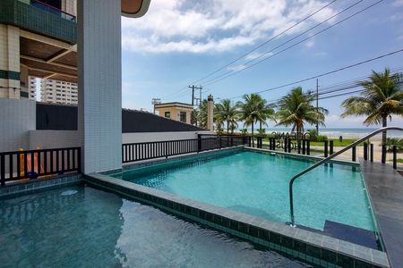 Área comum - Piscina de apartamento para alugar com 2 quartos, 75m² em Maracanã, Praia Grande