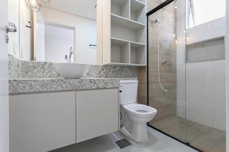 Apartamento para alugar com 33m², 1 quarto e 1 vagaBanheiro da suíte 