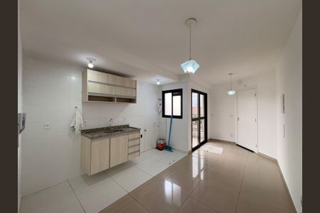 Sala de apartamento à venda com 1 quarto, 41m² em Vila Valparaíso, Santo André