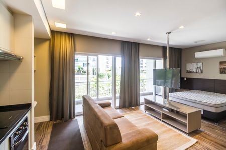 Sala de apartamento à venda com 1 quarto, 50m² em Tamboré, Santana de Parnaíba