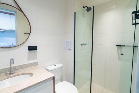 Studio para alugar com 24m², 1 quarto e sem vaga Studio para alugar com 24m², 1 quarto e sem vagaBanheiro