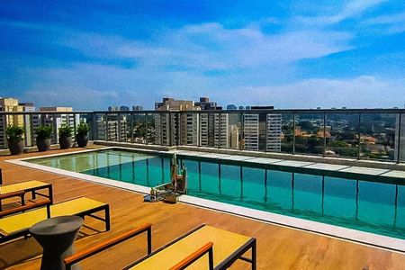 Studio para alugar com 24m², 1 quarto e sem vaga Studio para alugar com 24m², 1 quarto e sem vagaÁrea comum - Piscina