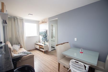 Sala de apartamento à venda com 2 quartos, 53m² em Europa, Contagem