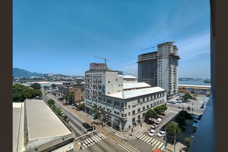 Vista da Sala de apartamento à venda com 1 quarto, 40m² em Santo Cristo, Rio de Janeiro