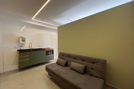Sala/Cozinha de apartamento para alugar com 1 quarto, 28m² em Vila Zat, São Paulo