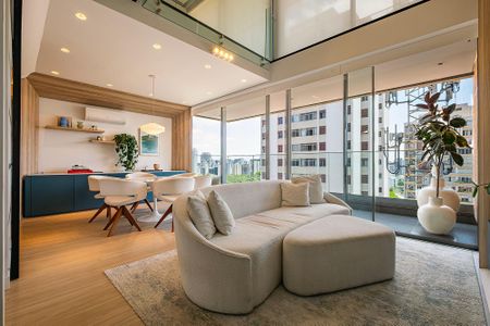 Sala/Cozinha de apartamento à venda com 1 quarto, 108m² em Pinheiros, São Paulo