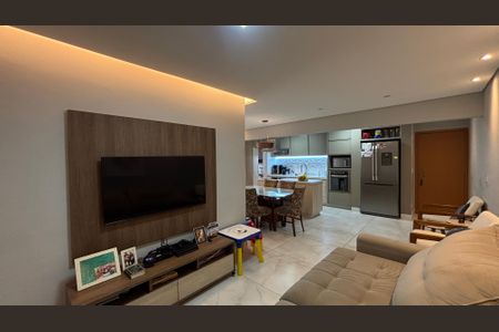 Sala - Sala de Jantar de apartamento à venda com 3 quartos, 97m² em Vila Scarpelli, Santo André