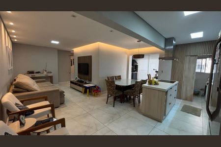 Sala - Sala de Jantar de apartamento à venda com 3 quartos, 97m² em Vila Scarpelli, Santo André