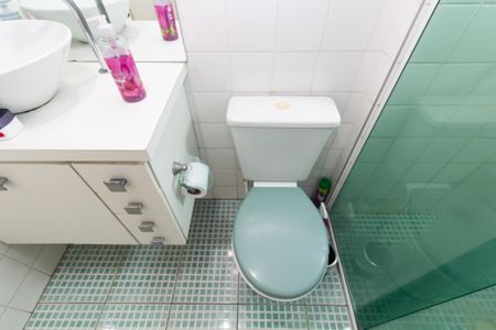 Banheiro da Suíte de apartamento à venda com 1 quarto, 37m² em Vila Carmosina, São Paulo