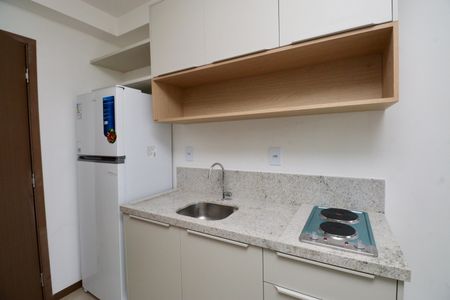 Cozinha de apartamento para alugar com 1 quarto, 33m² em Graça, Salvador