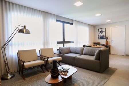 Sala de apartamento para alugar com 3 quartos, 140m² em Sion, Belo Horizonte