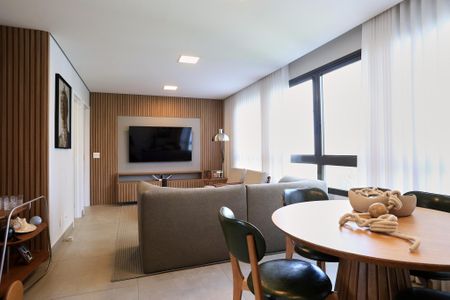 Sala de apartamento para alugar com 3 quartos, 140m² em Sion, Belo Horizonte