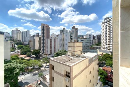 Vista da Sala de apartamento para alugar com 2 quartos, 80m² em Lourdes, Belo Horizonte