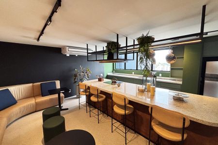 Studio para alugar com 24m², 1 quarto e sem vagasala de festa