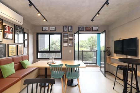 Studio para alugar com 24m², 1 quarto e sem vaga Studio para alugar com 24m², 1 quarto e sem vagaÁrea gourmet