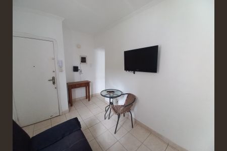 Sala de apartamento para alugar com 1 quarto, 42m² em Itararé, São Vicente