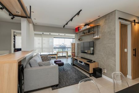 Sala de apartamento para alugar com 2 quartos, 70m² em Chácara Santo Antônio (Zona Sul), São Paulo