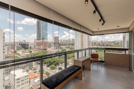 Varanda de apartamento para alugar com 2 quartos, 70m² em Chácara Santo Antônio (Zona Sul), São Paulo