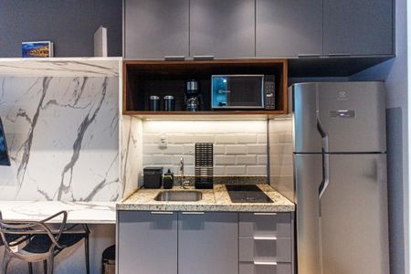 Studio para alugar com 24m², 1 quarto e sem vaga Studio para alugar com 24m², 1 quarto e sem vagaCozinha