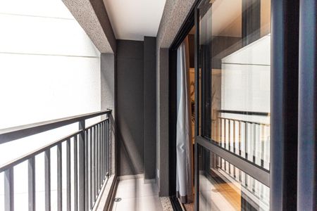 Varanda do Studio de kitnet/studio para alugar com 1 quarto, 24m² em Santa Cecilia, São Paulo